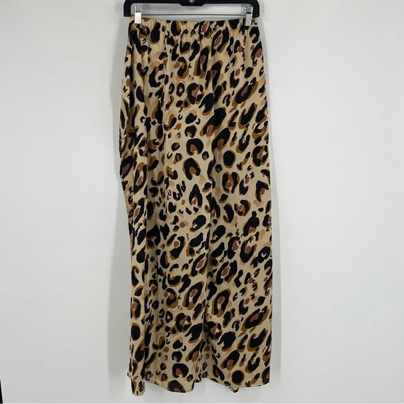 Favlux Women’s Elastic Waist Animal Print Wrap Front Flowy Loose Pants size S - Picture 4 of 4